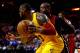 MIAMI, FL - MARCH 19: LeBron James #23 of the Cleveland Cavaliers posts up Dwyane Wade #3 of the Miami Heat during a game at American Airlines Arena on March 19, 2016 in Miami, Florida. NOTE TO USER: User expressly acknowledges and agrees that, by down