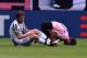 TURIN, ITALY - APRIL 17: Claudio Marchisio (L) of Juventus and Franco Vazquez of Palermo lie on the pitch after an injury during the Serie A match between Juventus FC and US Citta di Palermo at Juventus Arena on April 17, 2016 in Turin, Italy. (Photo by