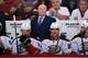 GLENDALE, AZ - MARCH 03: Head coach Bruce Boudreau of the Anaheim Ducks watches from the bench during the NHL game against the Arizona Coyotes at Gila River Arena on March 3, 2016 in Glendale, Arizona. The Ducks defeated the Coyotes 5-1. (Photo by Chris