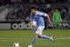 Apr 27, 2016; New York, NY, USA; New York City FC forward David Villa (7) in action during the second half against the Montreal Impact at Yankee Stadium. New York City FC and the Montreal Impact ended in a 1-1 tie. Mandatory Credit: Adam Hunger-USA TODAY