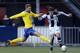 (L-R), Jack Byrne of SC Cambuur, Robin Gosens of Heracles Almelo during the Dutch Eredivisie match between Heracles Almelo and SC Cambuur at the Polman Stadium on march 13, 2016 in Almelo, the Netherlands(Photo by VI Images via Getty Images)
