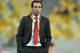 Sevillas head coach Unai Emery walks on the pitch before the UEFA Europa League semi-final football match FC Shakhtar Donetsk vs Sevilla FC at the Arena Lviv stadium in Lviv on April 28, 2016. / AFP / GENYA SAVILOV (Photo credit should read GENYA S