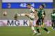 Romagnoli (left) tangled with Floccari when the latter was on Sassuolo.
