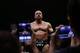 Triple H during his ring entrance.