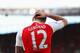 LONDON, ENGLAND - APRIL 30: Olivier Giroud of Arsenal reacts during the Barclays Premier League match between Arsenal and Norwich City at The Emirates Stadium on April 30, 2016 in London, England (Photo by Paul Gilham/Getty Images)