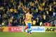 Las Palmas' players celebrate after scoring during the Spanish league football match UD Las Palmas vs Real Madrid CF at the Gran Canaria stadium in Las Palmas de Gran Canaria on March 13, 2016. / AFP / DESIREE MARTIN (Photo credit should read DESIR