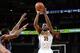DENVER, CO - APRIL 5: Kenneth Faried #35 of the Denver Nuggets shoots the ball during the game against the Oklahoma City Thunder on April 5, 2016 at the Pepsi Center in Denver, Colorado. NOTE TO USER: User expressly acknowledges and agrees that, by downlo