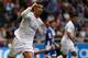 Real Madrid's Portuguese forward Cristiano Ronaldo celebrates after scoring during the Spanish league football match RC Deportivo de la Coruna vs Real Madrid CF at the Municipal de Riazor stadium in La Coruna on May 14, 2016. / AFP / CESAR MANSO (P