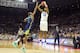 PROVIDENCE, RI - MARCH 17: Brandon Ingram #14 of the Duke Blue Devils takes a jump shot over Chris Flemmings #1 of the North Carolina-Wilmington Seahawks during a first round NCAA College Basketball Tournament game at Dunkin' Donuts Center on March 17, 2