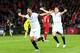 BASEL, SWITZERLAND - MAY 18: Coke of Sevilla celebrates scoring a goal to make the score 1-3 during the UEFA Europa League Final between Liverpool and Sevilla at St. Jakob-Park on May 18, 2016 in Basel, Switzerland. (Photo by Catherine Ivill - AMA/Getty