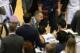 May 24, 2016; Oklahoma City, OK, USA; Oklahoma City Thunder head coach Billy Donovan speaks to his team during a timeout from action against the Golden State Warriors during the fourth quarter in game four of the Western conference finals of the NBA Playo