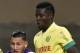Toulouse's French Moroccan midfielder Adrien Regattin (L) vies with Nantes' Senegalese defender Papy Mison Djilibodji during the French L1 football match between Toulouse and Nantes at the Municipal Stadium in Toulouse on April 25, 2015. AFP PHOTO / PASC