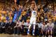 OAKLAND, CA - MAY 30: Stephen Curry #30 of the Golden State Warriors shoots against the Oklahoma City Thunder during Game Seven of the Western Conference Finals during the 2016 NBA Playoffs on May 30, 2016 at ORACLE Arena in Oakland, California. NOTE TO U