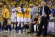 OAKLAND, CA - MAY 30: Steve Kerr of the Golden State Warriors looks on in Game Seven of the Western Conference Finals against the Oklahoma City Thunder during the 2016 NBA Playoffs at ORACLE Arena on May 30, 2016 in Oakland, California. NOTE TO USER: Use