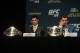 Cruz and Rockhold do not look amused.
