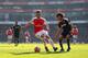 LONDON, ENGLAND - MARCH 13 : Calum Chambers of Arsenal and Nathan Ake of Watford during the Emirates FA Cup match between Arsenal and Watford at the Emirates Stadium on March 13, 2016 in London, England. (Photo by Catherine Ivill - AMA/Getty Images)