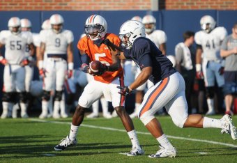 Auburn RB Malik Miller (right)