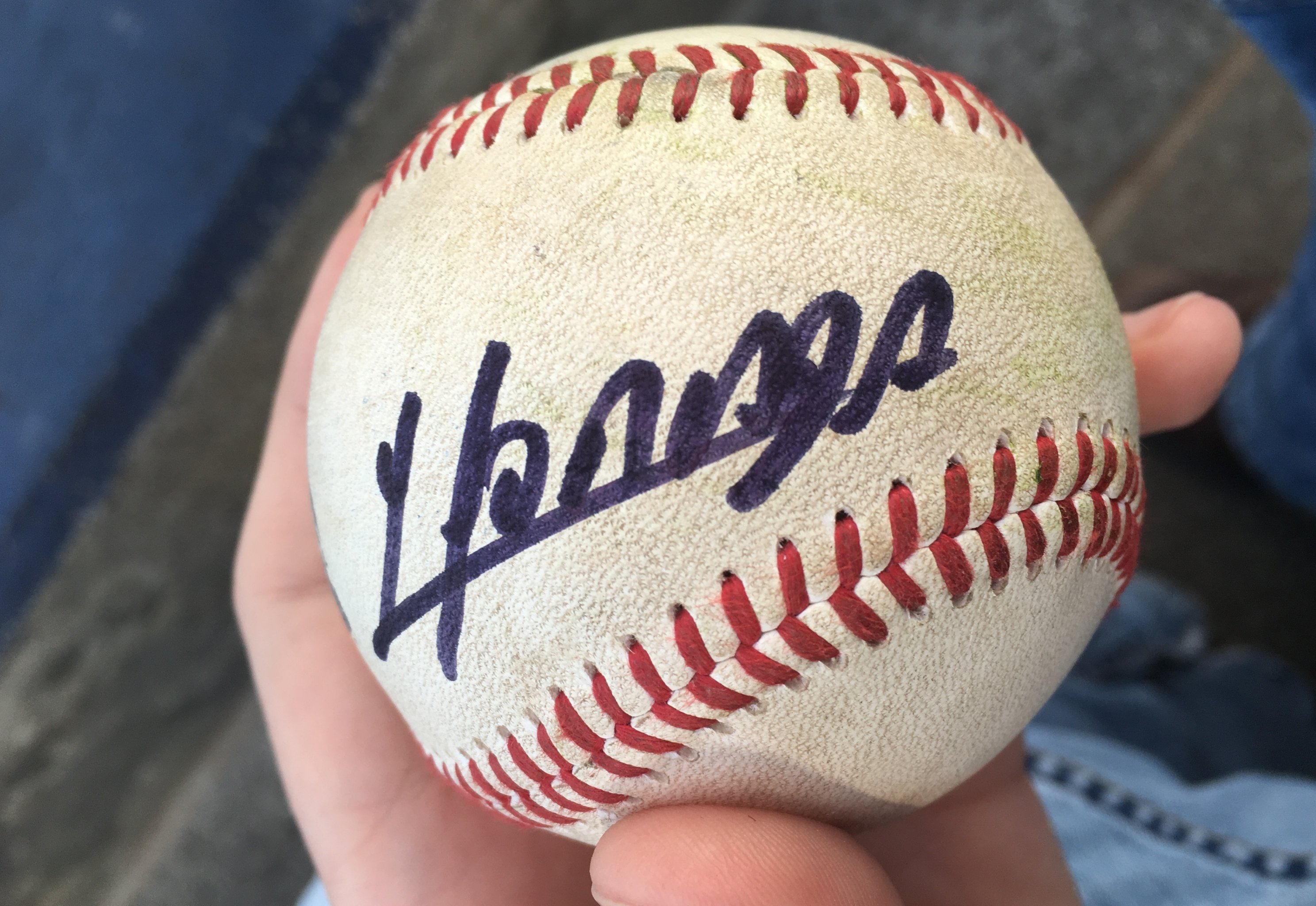Yoan Moncada Signed Autographed Chicago Pinstripe Baseball 