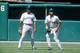 Ken Griffey Sr. (left) and Ken Griffey Jr. (right) as teammates