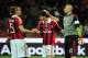 De Sciglio is congratulated by team-mates during his impressive debut campaign.
