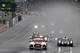 The race started behind the safety car.