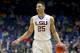 NASHVILLE, TN - MARCH 11: Ben Simmons #25 of the LSU Tigers dribbles the ball during the game against the Tennessee Volunteers during the quarterfinals of the SEC Basketball Tournament at Bridgestone Arena on March 11, 2016 in Nashville, Tennessee. (Pho