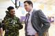EL SEGUNDO, CA - JUNE 21: D'Angelo Russell #1 of the Los Angeles Lakers speaks with Luke Walton after being introduced as head coach of the Los Angeles Lakers on June 21, 2016 at Toyota Sports Center in El Segundo, California. NOTE TO USER: User expressly