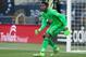 Apr 30, 2016; Philadelphia, PA, USA; Philadelphia Union goalkeeper Andre Blake (1) in action against the San Jose Earthquakes at Talen Energy Stadium. The game ended in a 1-1 draw. Mandatory Credit: Bill Streicher-USA TODAY Sports