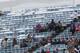 ORCHARD PARK, NY - DECEMBER 30: View of fans in snow-covered seats during the game against the New York Jets and the Buffalo Bills when the Buffalo Bills host the New York Jets at Ralph Wilson Stadium on December 30, 2012 in Orchard Park, New York. (Photo