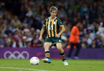 CARDIFF, WALES - JULY 31: Janine van Wyk of South Africa runs with the ball during the Women's Football first round Group F Match between Japan and South Africa, on Day 4 of the London 2012 Olympic Games at Millennium Stadium on July 31, 2012 in Cardiff,