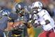 COLUMBIA, MO - OCTOBER 26: Running back Russell Hansbrough #32 of the Missouri Tigers rushes with the ball against the South Carolina Gamecocks during the first half on October 26, 2013 at Faurot Field/Memorial Stadium in Columbia, Missouri. (Photo by P