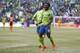 Oct 25, 2015; Seattle, WA, USA; Seattle Sounders FC forward Obafemi Martins (9) reacts following a goal against the Real Salt Lake during the first half at CenturyLink Field. Mandatory Credit: Joe Nicholson-USA TODAY Sports