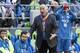 Jun 25, 2016; Seattle, WA, USA; Seattle Sounders head coach Sigi Schmid complains to the referees following a goal by New York City FC during the first half at CenturyLink Field. Mandatory Credit: Joe Nicholson-USA TODAY Sports