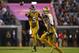 JACKSONVILLE, FL - NOVEMBER 19: Blake Bortles #5 throws to Allen Hurns #88 of the Jacksonville Jaguars during the second half of the game against the Tennessee Titans at EverBank Field on November 19, 2015 in Jacksonville, Florida. (Photo by Rob Foldy/Ge