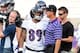 Aug 7, 2014; Baltimore, MD, USA; Baltimore Ravens wide receiver Steve Smith, Sr. (89) talks to head coach John Harbaugh prior to the game against the San Francisco 49ers at M&T Bank Stadium. Mandatory Credit: Evan Habeeb-USA TODAY Sports