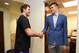Zubac is welcomed by Lakers head coach Luke Walton.