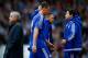 LONDON, ENGLAND - OCTOBER 24: Nemanja Matic (2nd L) of Chelsea walks past Manager Jose Mourinho (1st L) after being shown a red card during the Barclays Premier League match between West Ham United and Chelsea at Boleyn Ground on October 24, 2015 in Lond