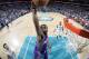 NEW ORLEANS - FEBRUARY 27: Amare Stoudemire #1 of the Phoenix Suns goes up for a dunk against the New Orleans Hornets on February 27, 2008 at the New Orleans Arena in New Orleans, Louisiana. NOTE TO USER: User expressly acknowledges and agrees that, by