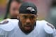 SANTA CLARA, CA - OCTOBER 18: Steve Smith #89 of the Baltimore Ravens looks on during pre-game warm ups prior to playing the San Francisco 49ers in an NFL game at Levi's Stadium on October 18, 2015 in Santa Clara, California. (Photo by Thearon W. Hender