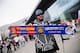 SOLNA, SWEDEN - AUGUST 03: A supporter of Leicester City ahead of the Pre-Season Friendly between Leicester City FC and FC Barcelona at Friends arena on August 3, 2016 in Solna, Sweden. (Photo by Nils Petter Nilsson/Ombrello/Getty Images)