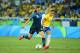 Lotta Schelin scores against Brazil.