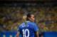 Brazil's player Marta is seen during the Olympic Games Rio 2016 women's first round Group E football match between South Africa and Brazil at the Arena Amazonia in Manaus, Brazil, on August 9, 2016. / AFP / RAPHAEL ALVES (Photo credit should read R