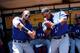 As much as Odor may annoy opponents, teammates such as Elvis Andrus (right) are happy to have him in the same clubhouse.