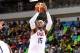 RIO DE JANEIRO, BRAZIL - AUGUST 14th: Carmelo Anthony #15 of the USA Basketball Men's National Team shoots the ball during the game against France on August 14th, 2016 at the Barra Carioca in Rio de Janeiro, Brazil NOTE TO USER: User expressly acknowledge