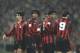 Van Basten, Rijkaard and Gullit (from right to left) in action for Milan.