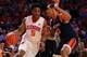 Mar 1, 2016; Greenville, SC, USA; Clemson Tigers forward Jaron Blossomgame (5) drives to the basket as Virginia Cavaliers guard Malcolm Brogdon (15) defends during the first half at Bon Secours Wellness Arena. The Cavaliers won 64-57. Mandatory Credit: Da