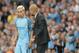 Samir Nasri and Pep Guardiola