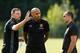 Henry (centre) has been working alongside Martinez (right) in the Belgium setup.