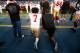 SAN DIEGO, CA - SEPTEMBER 1: Eric Reid #35 and Colin Kaepernick #7 of the San Francisco 49ers kneel on the sideline during the anthem, as free agent Nate Boyer stands, prior to the game against the San Diego Chargers at Qualcomm Stadium on September 1, 20