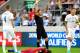 Slovakia's defender Martin Skrtel (R) receives his first yellow card during the World Cup 2018 football qualification match between Slovakia and England in Trnava, Slovakia, on September 4, 2015. / AFP / JOE KLAMAR (Photo credit should read JOE KL